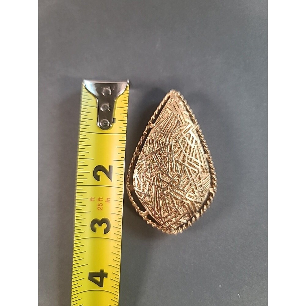 Huge Vintage Sarah Coventry Goldtone Art Deco Modernist Brooch /Pendant